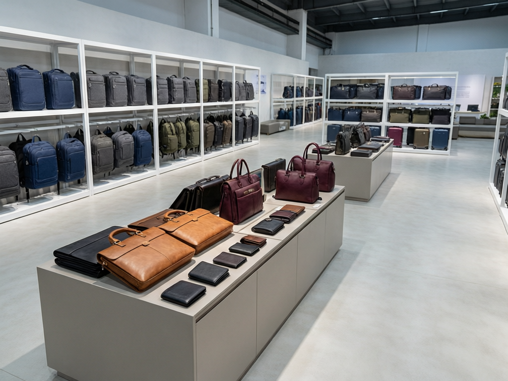 温州箱包工厂展厅与产品陈列